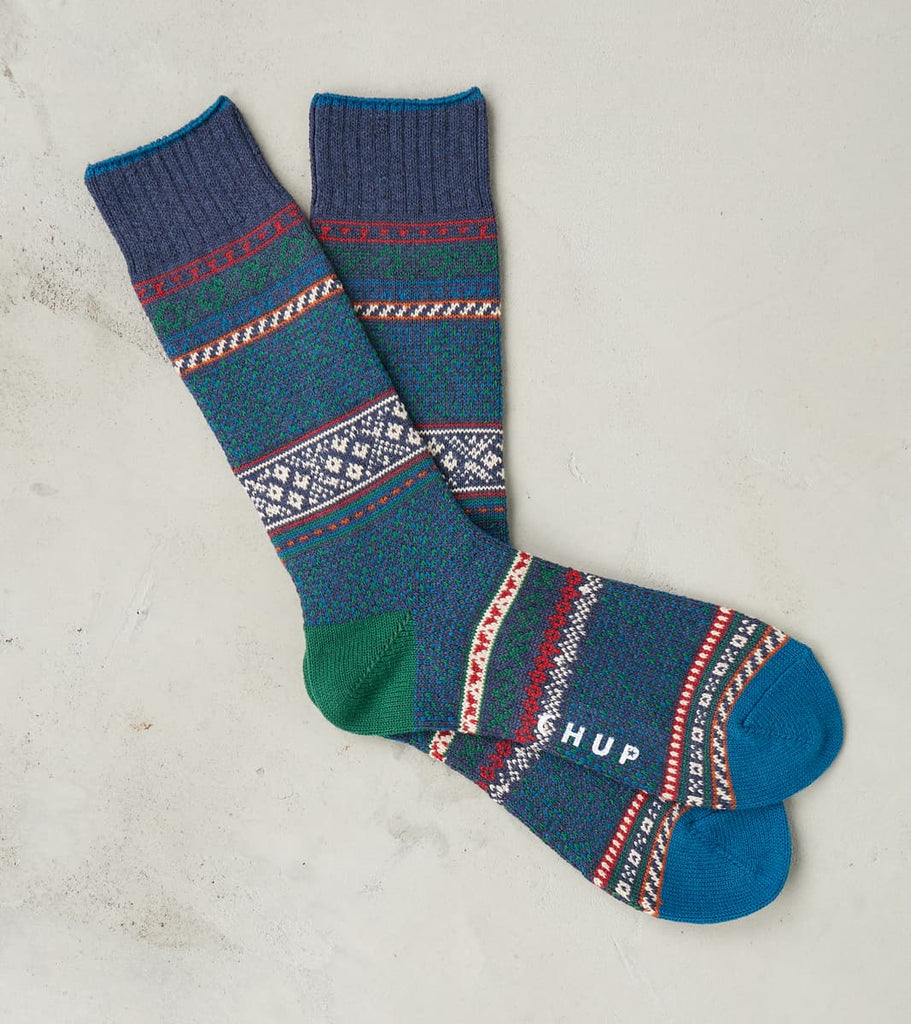 Chup Socks - Spring Stippling - Indigo