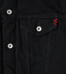 Division Road Products 116J-BLK - Modified Type III - 14oz Selvedge Black x Black Denim & Fleece Lined