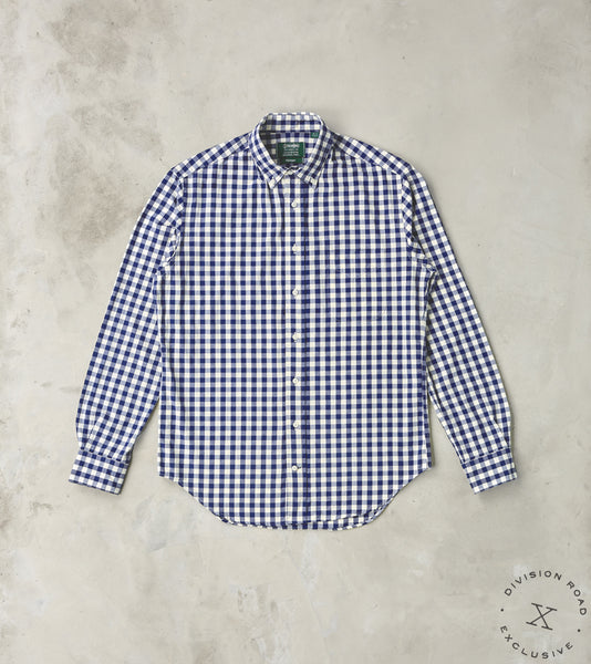 Japanese Organic Cotton Gingham - Navy