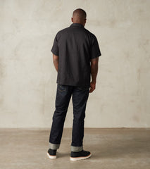 Iron Heart 286-BLK - Short Sleeved Mechanics Shirt - Japanese Ripstop Black