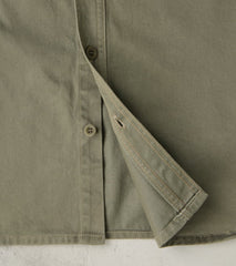 BWS-04 - Scout Overshirt - 9.5oz Olive Green Military Sateen