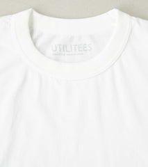 UTIL-WHT - UTILITEES Crew Neck T-Shirt - 5.5oz Loopwheel White