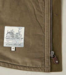 French Fencing Hunt Vest - Fox Brothers® Stone Grey Exmoor Twill