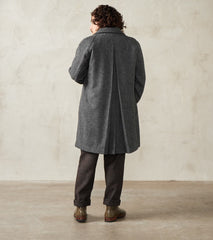 Swiss Army Officer Coat - Fox Brothers® Grey Flannel Tweed Twill