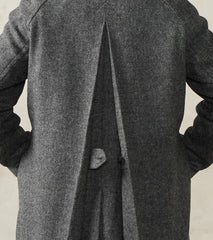 Swiss Army Officer Coat - Fox Brothers® Grey Flannel Tweed Twill
