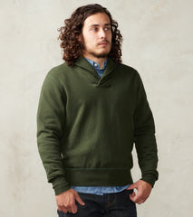 Division Road National Athletic Goods x DR Loopback Shawl Pullover - Cedar