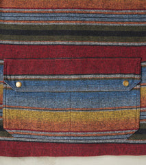 Chestnut Jacket Galceti - Striped Blanket Jacquard