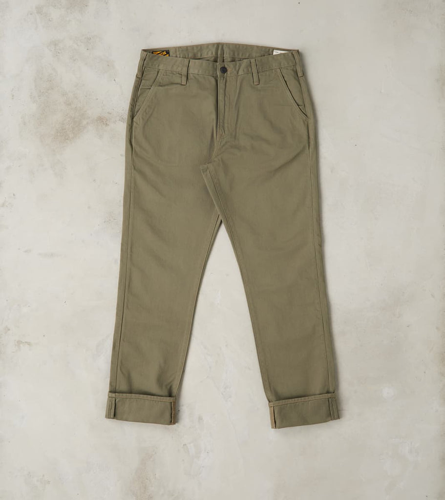 Division Road Products BC-06 Scout Pant - 9.5oz Olive Green Military Sateen