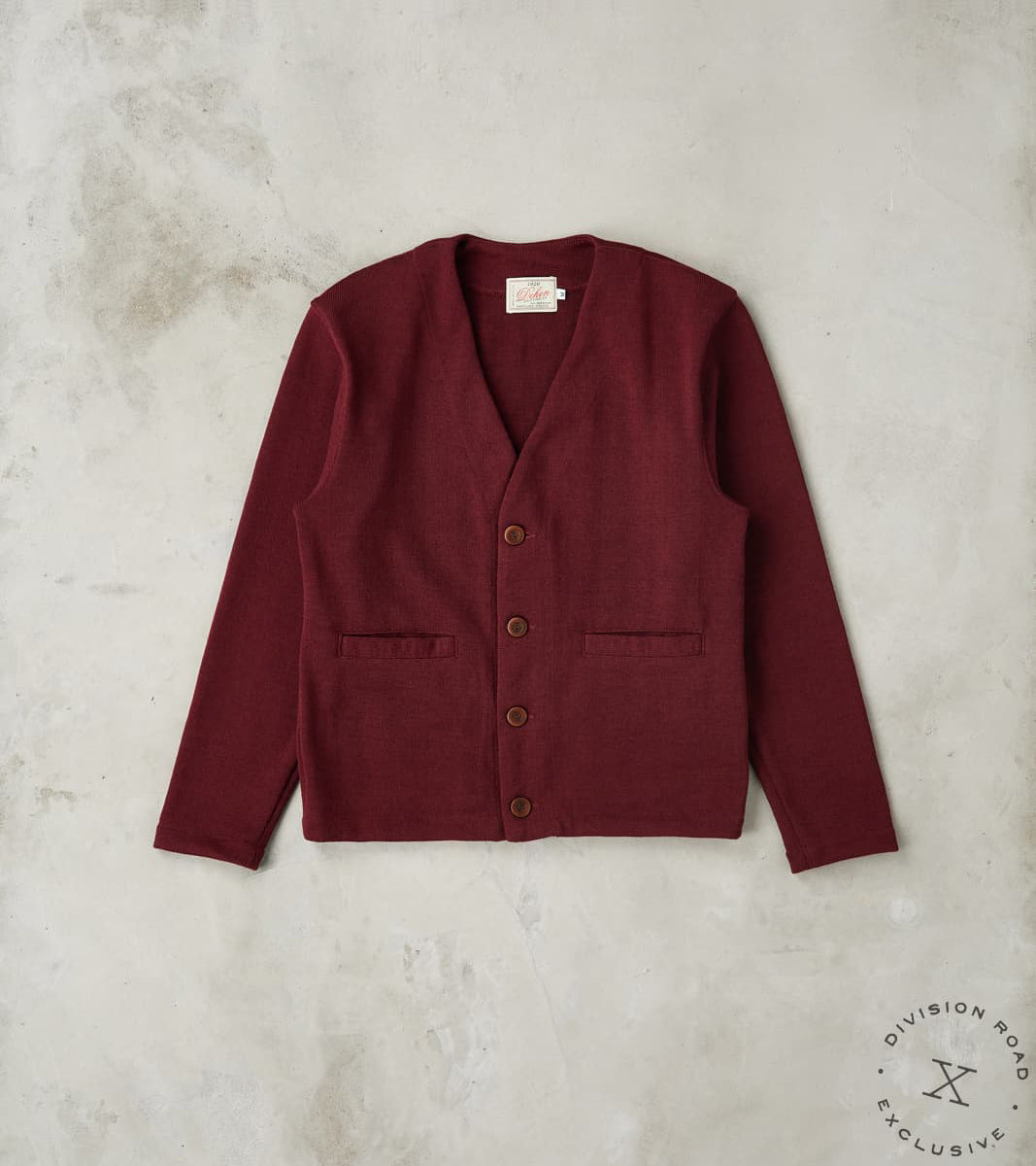 Dehen 1920 x DR Spring Slouchy Cardigan - Burgundy – Division Road