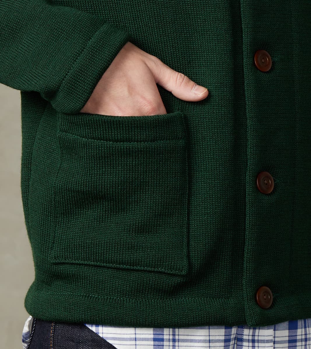 Casual Cardigan - Pine