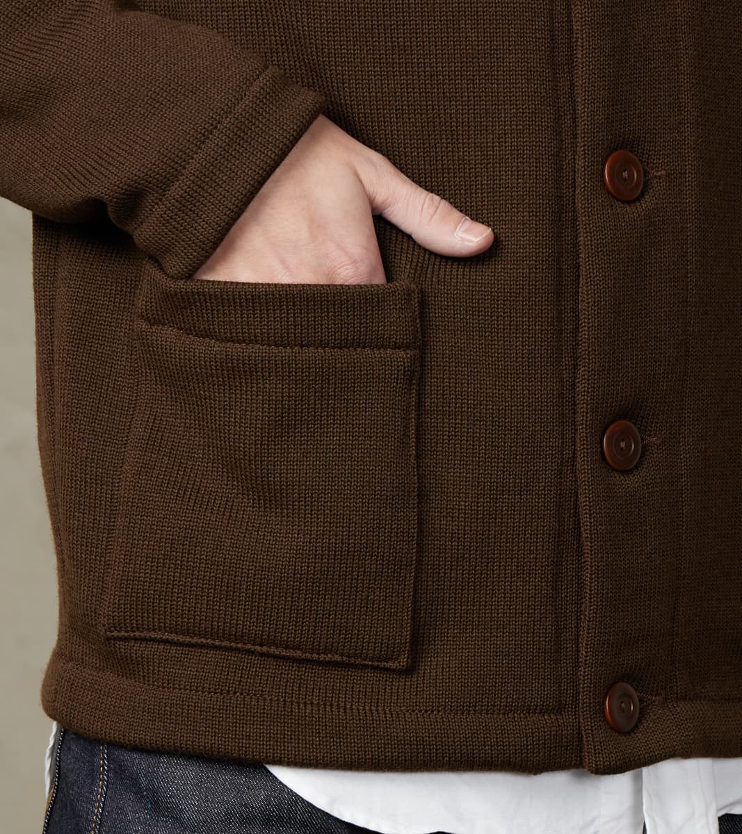 Casual Cardigan - Brown