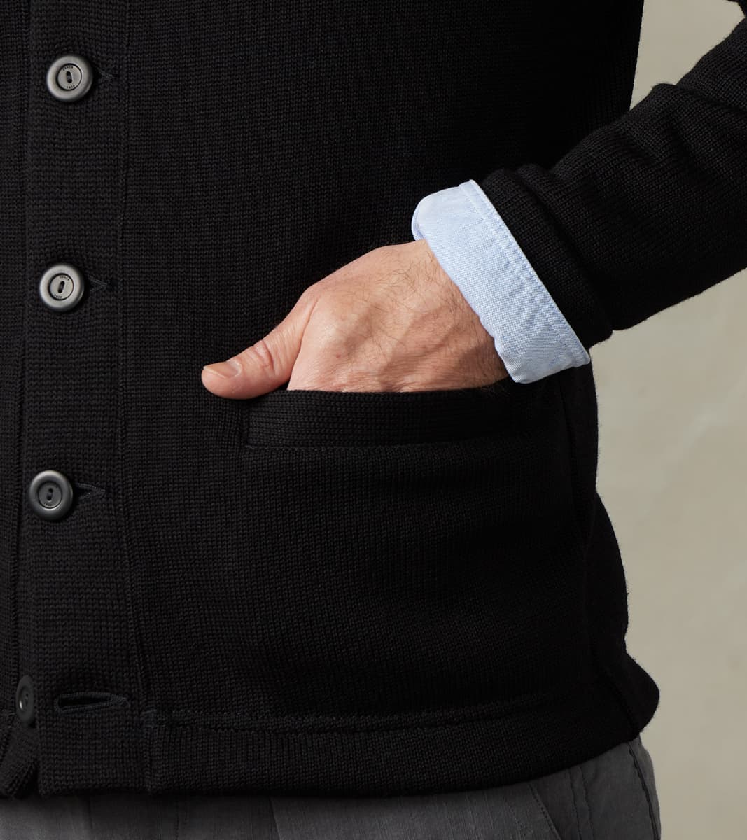 Barrister Cardigan - Black
