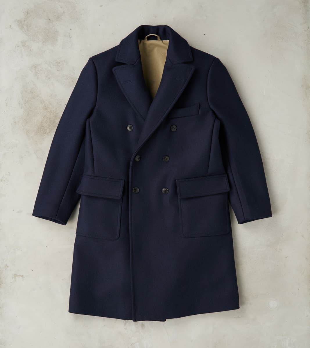 Fortela Serwilliam Coat Navy Wool Twill – Division Road,