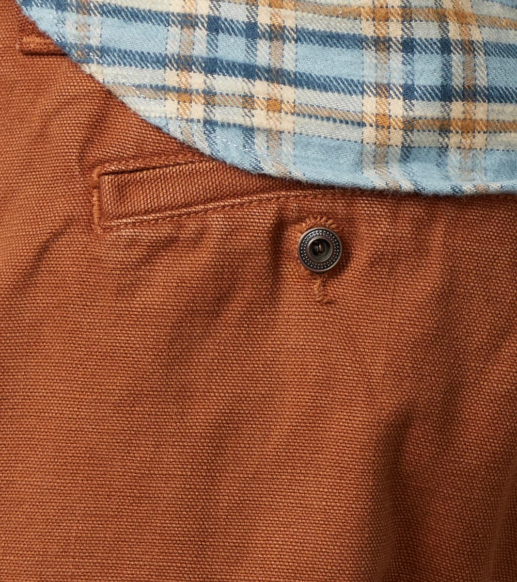 Deck Pant - 14oz Japanese Military Slub Canvas - Rust