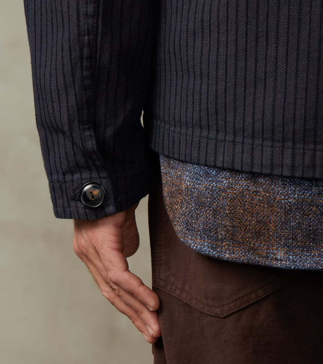 Midway - Japanese Herringbone Dobby - Navy & Indigo