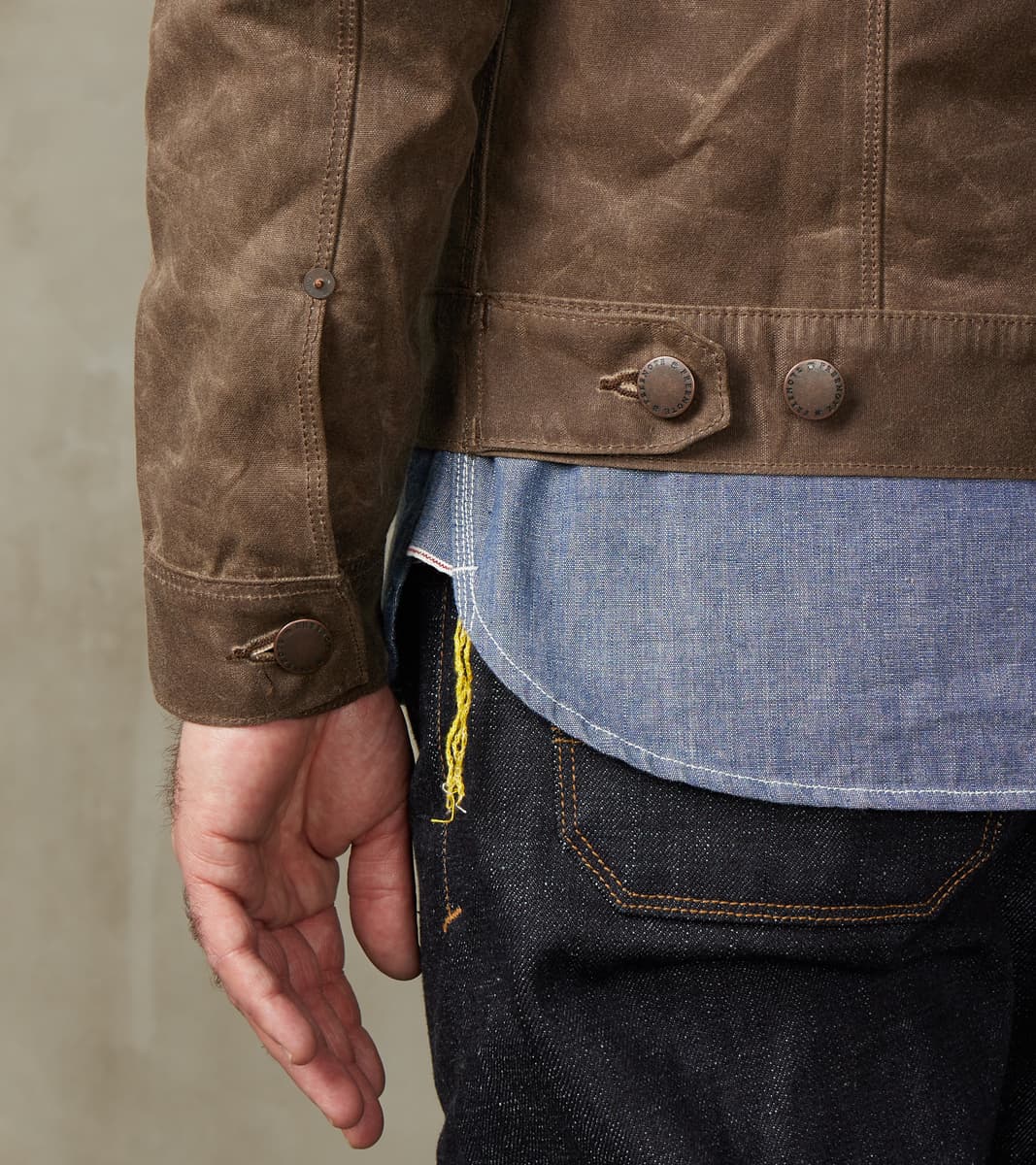 Riders Jacket - 10oz Martexin Waxed Army Duck - Oak