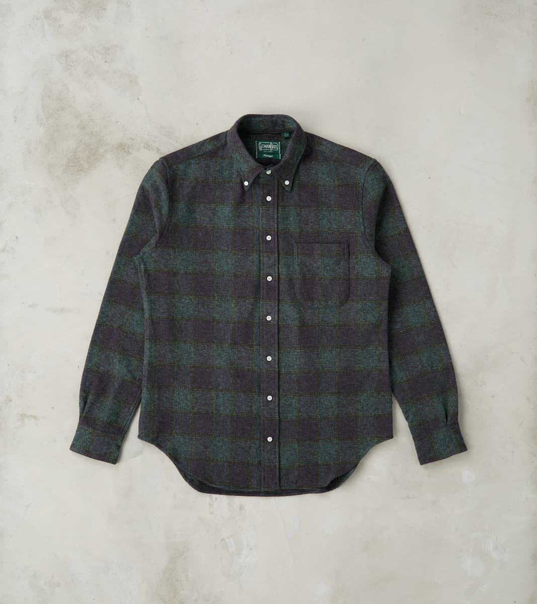 Gitman Vintage Japanese Cotton Tweed Check - Navy – Division Road