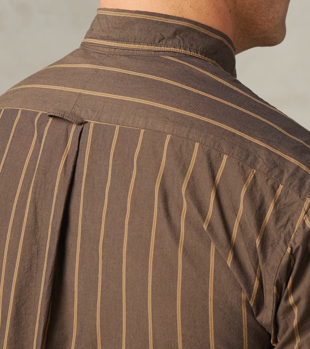 Japanese Washer Stripe - Bronze Brown