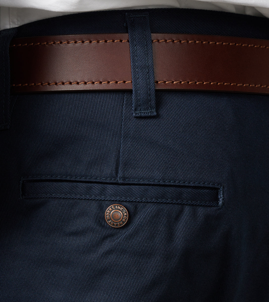 721-NAV - Slim Tapered - Mercerized Selvedge Navy Chino