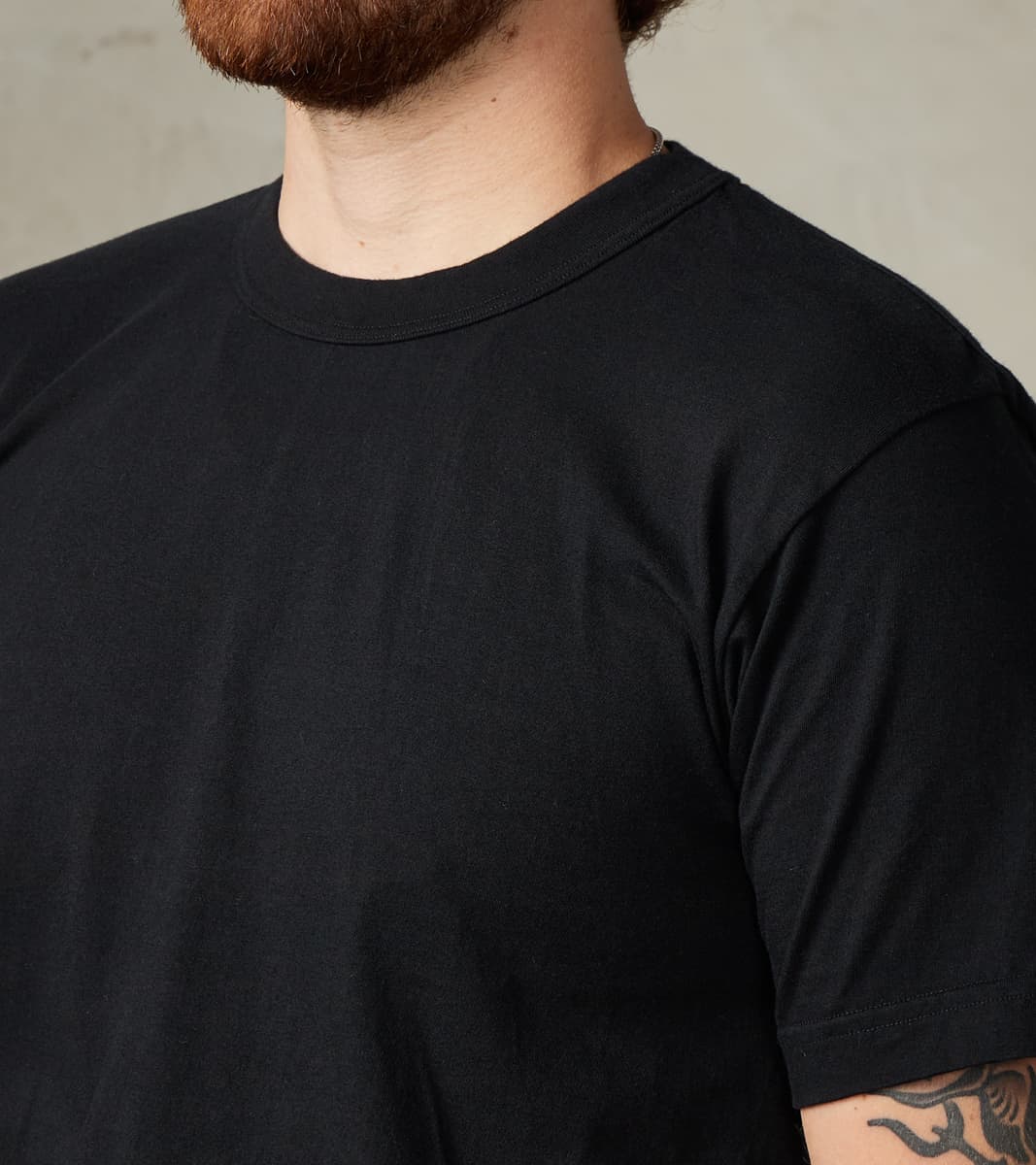UTIL-BLK - UTILITEES Crew Neck T-Shirt - 5.5oz Loopwheel Black