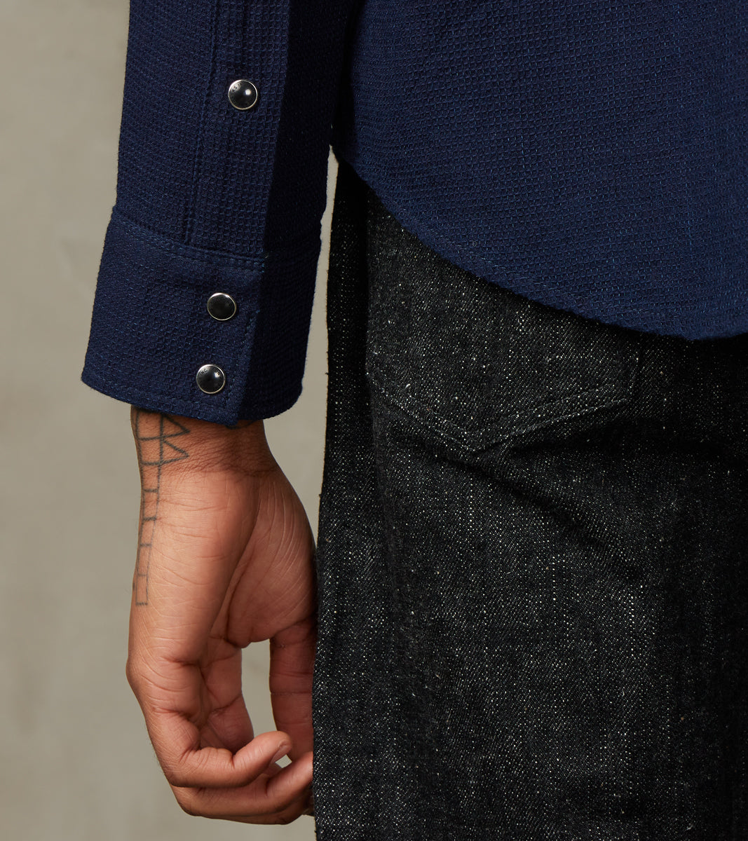 413-IND - Western - 5oz Selvedge Indigo Dobby Cloth