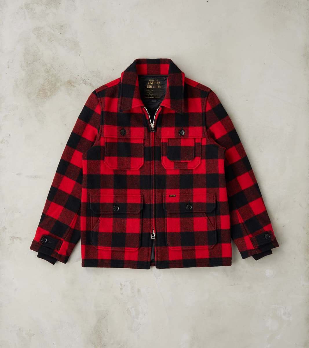 Vintage Woolrich Front Zip Hunting Jacket Mens M Buffalo Plaid USA Red 2024 Black