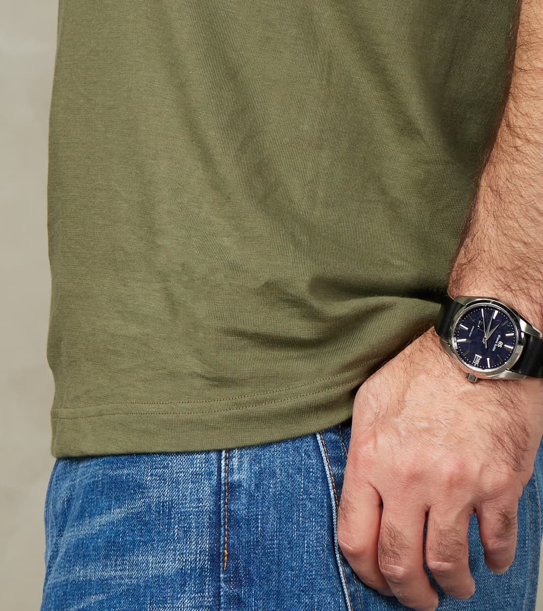 1950s Good Originals - 4.6oz Loopwheeled 1-Thread T-Shirt - 40 Army