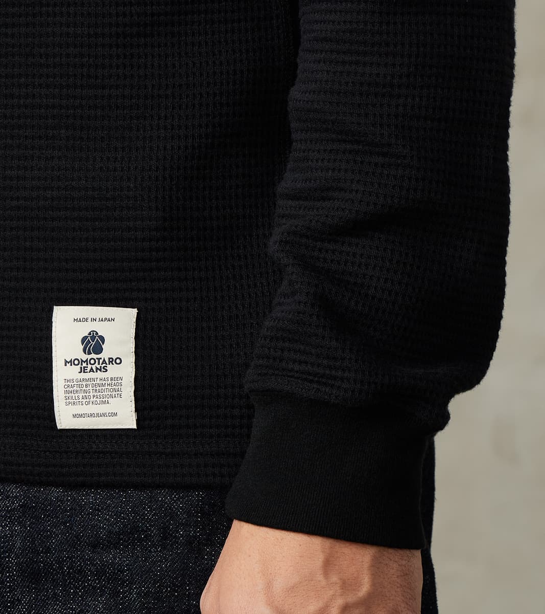 MMTS6030 Suvin Cotton Long Sleeve Thermal - Black