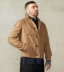 MotivMfg x Division Road French Rapide Jacket - Abraham Moon® Camel Merino Twill