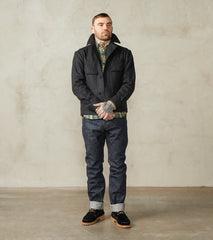 MotivMfg x Division Road French Rapide Jacket - Abraham Moon® Coal Merino Twill