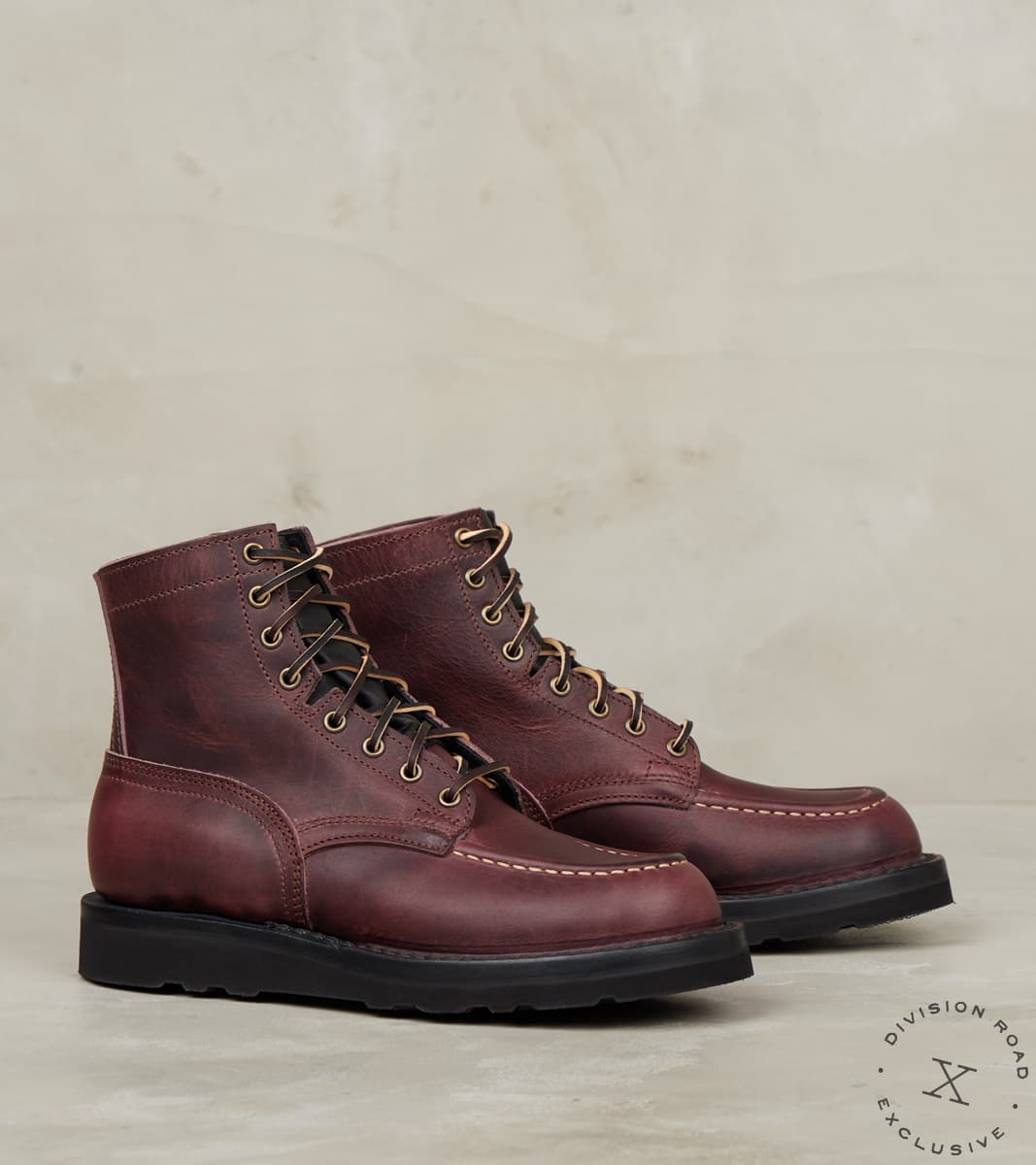 Black Cherry Workman Moc HNW Nicks Christy Horween Color Cypress