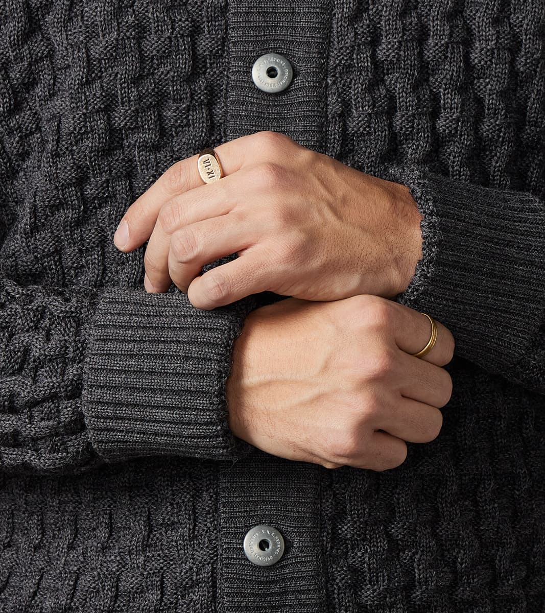 Stark III Cardigan - Gneiss Grey