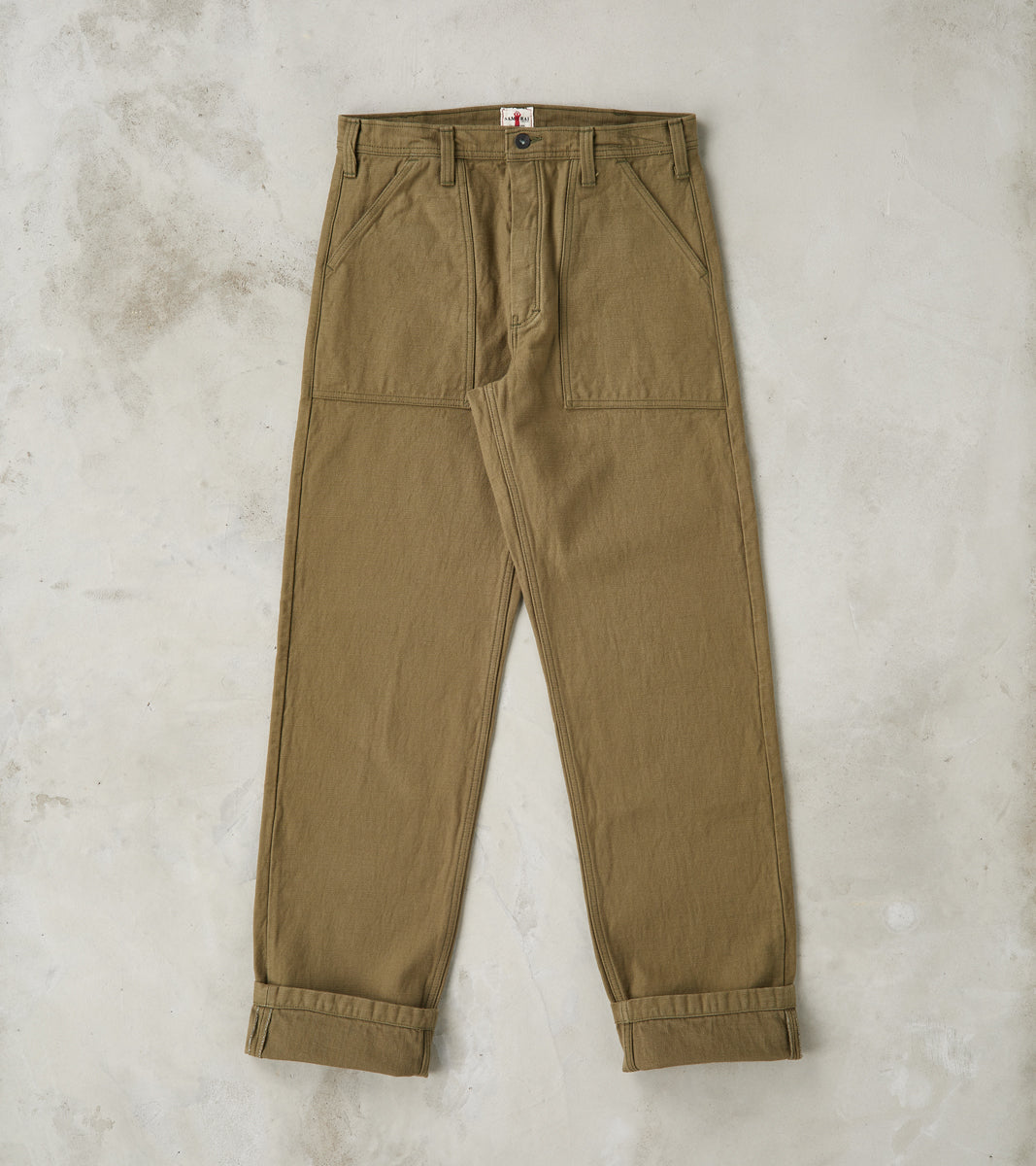 Samurai - SJ52BP 15oz Selvedge Heavy Back Satin Olive Baker Pant