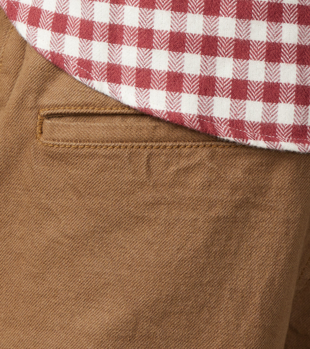 SJ48CP 15oz Selvedge Heavy Chino Cloth Khaki - Wide Straight