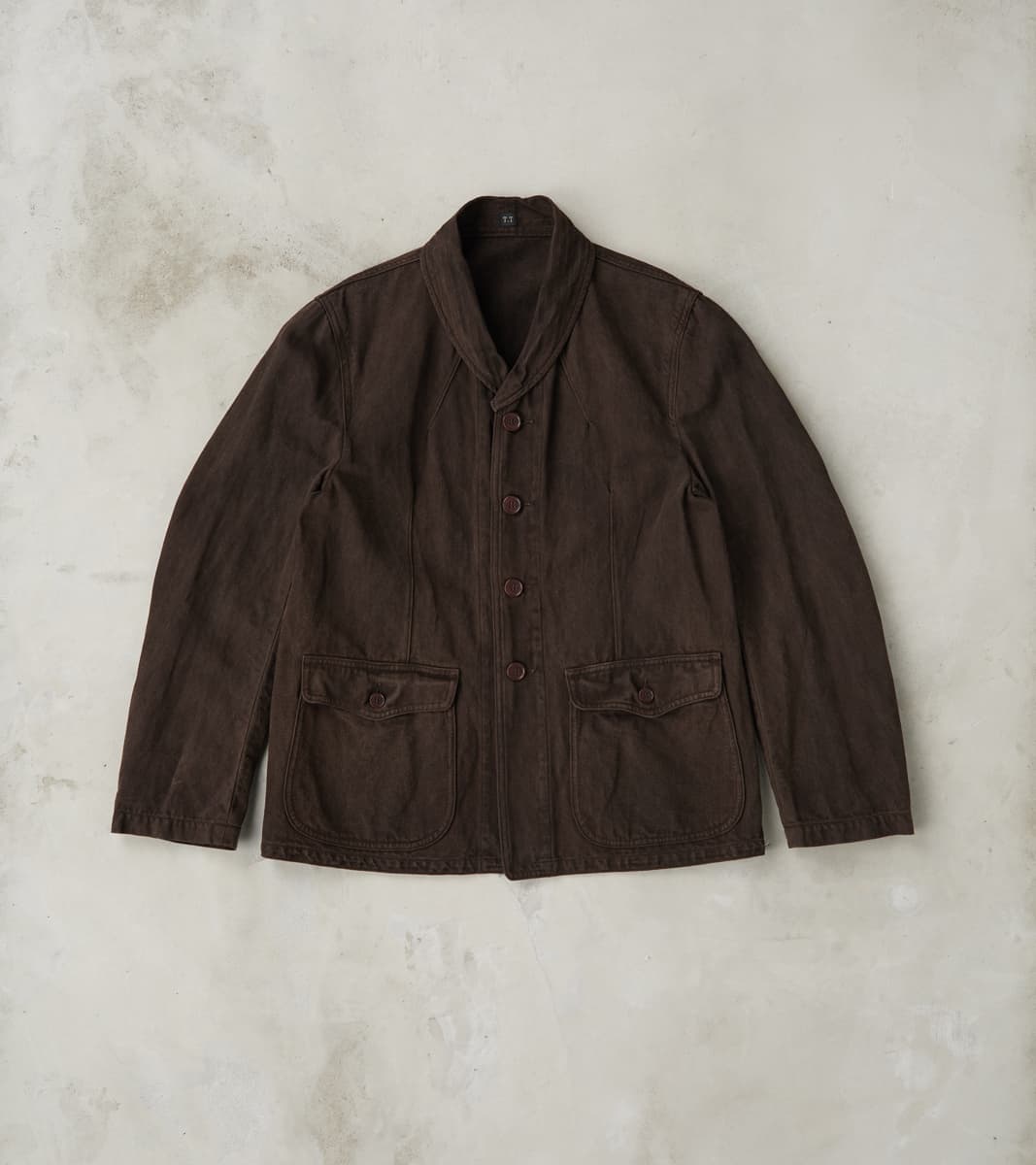 Taiga Takahashi T.T Lot. 327 Modified Shawl Collar Jacket - Cotton