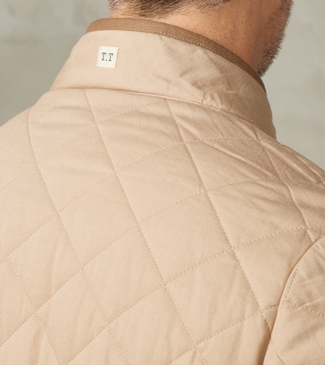 Lot. 323 Quilt Lining Blanket Jacket - Hopsack Wool - Undyed Beige