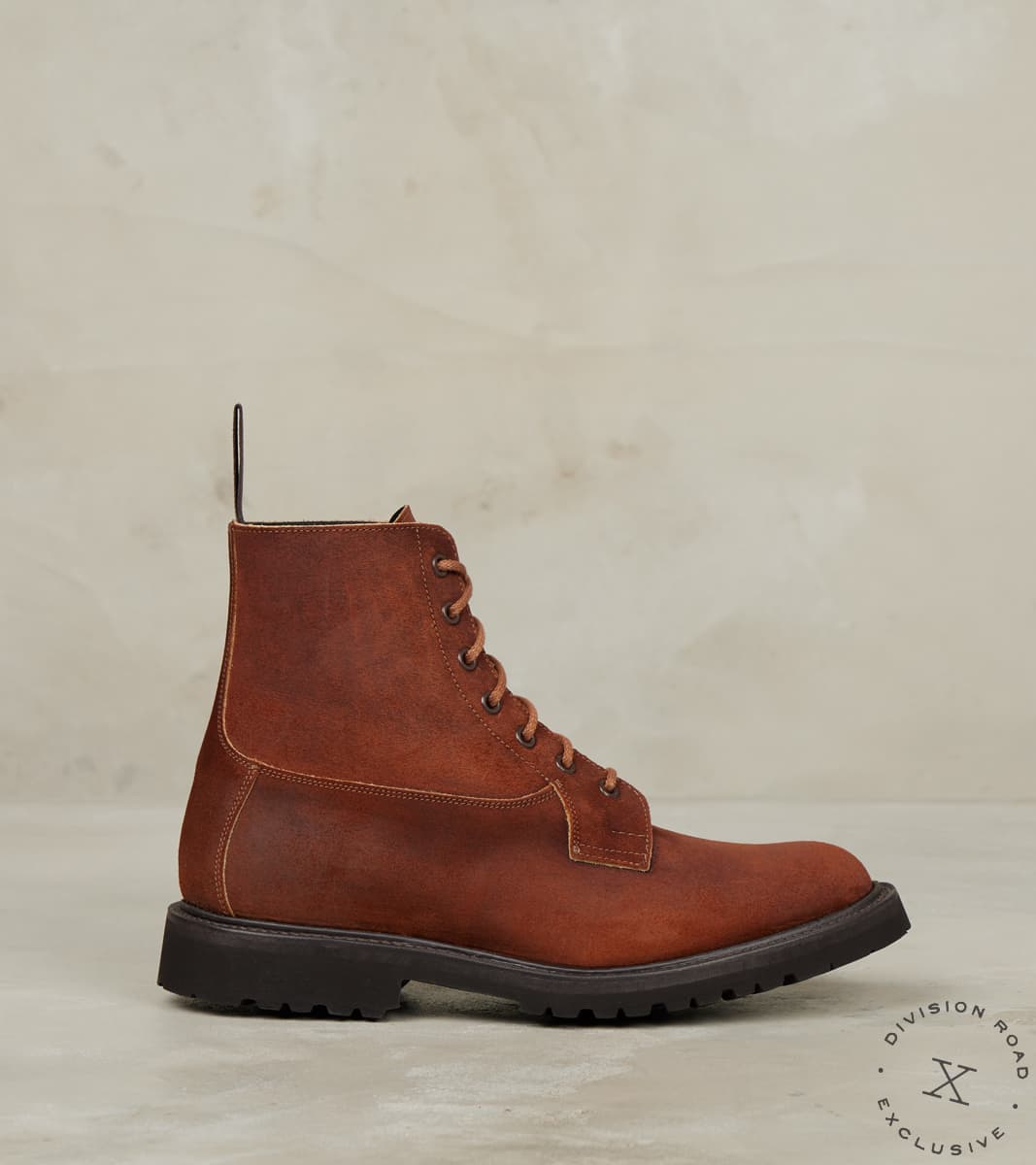 Tricker's x Division Road Burford Boot - 4497 - Vibram Vi-Lite - Horween Dark Rus…