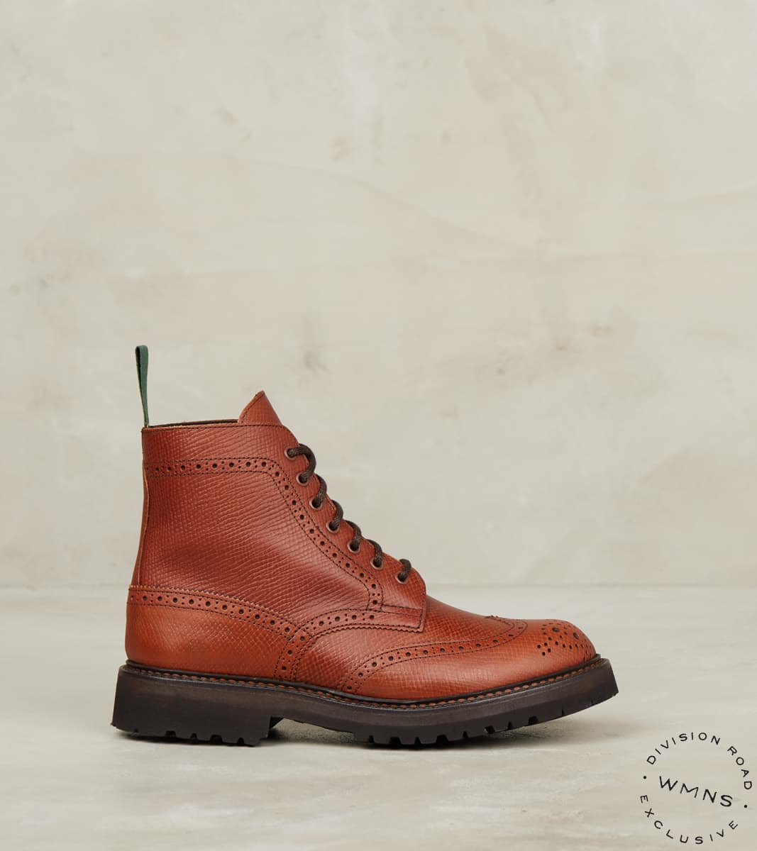 Tricker's x Division Road WMNs Stephy Brogue Nomad Boot - Horween Sienna Pioneer …