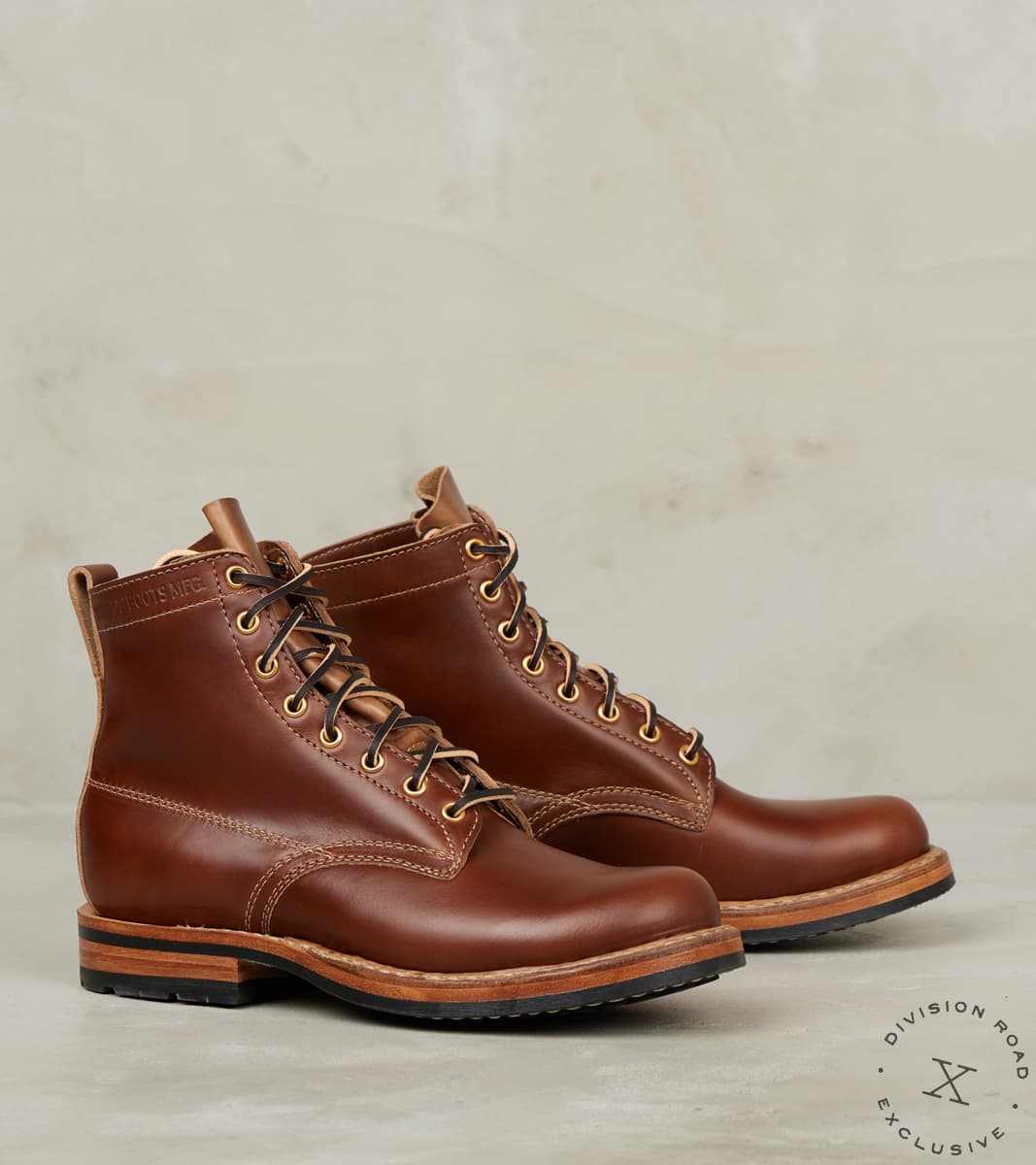 White's x DR Semi-Dress 350 - 55 - Vibram Mini Lug - Horween British Tan CXL Division Road, Inc. White's x DR Semi-Dress 350 - 55 - Vibram Mini Lug - Horween British Tan CXL Division Road, Inc.