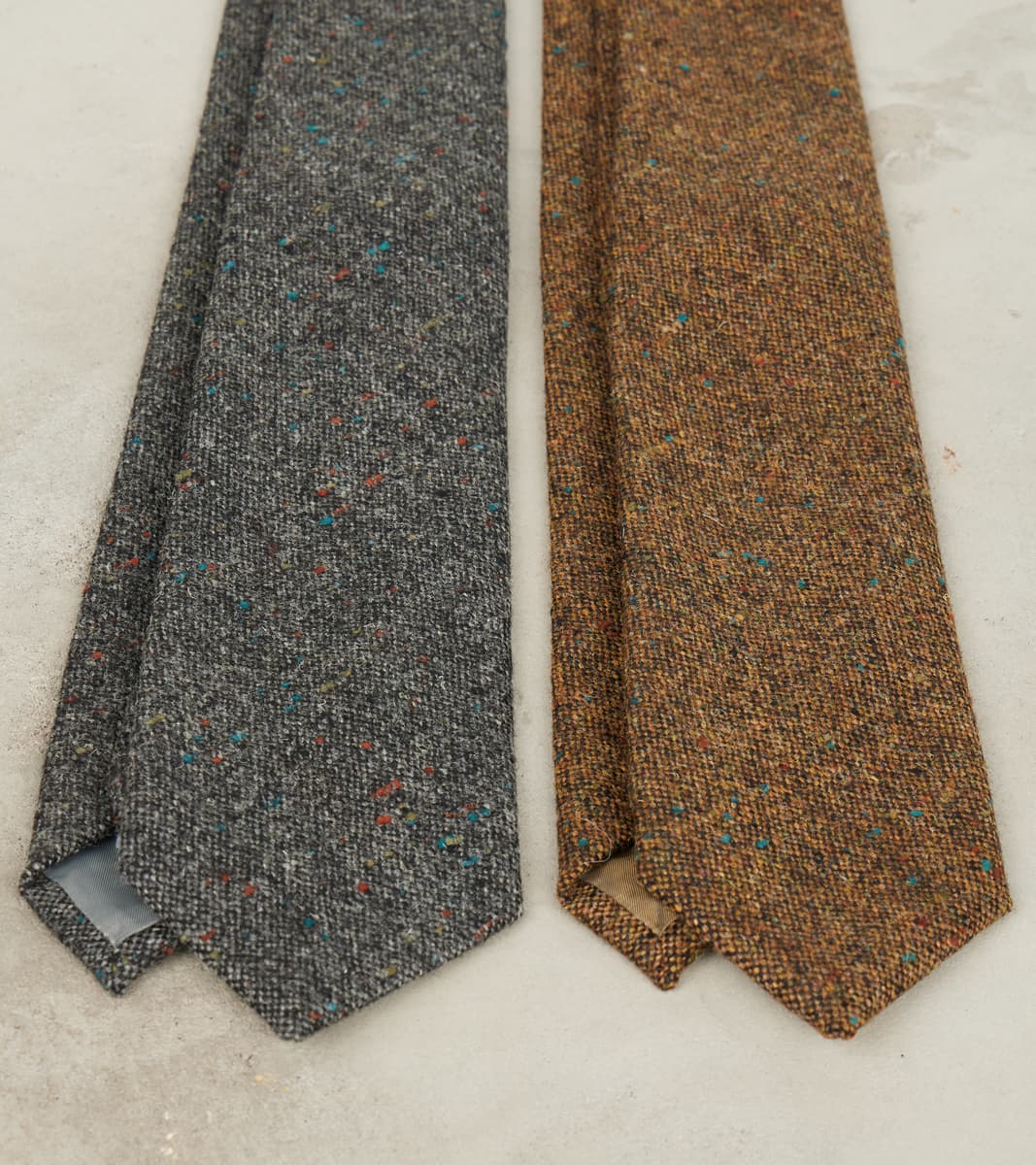 ts(s) Neck Tie - Neps Virgin Wool Tweed Cloth