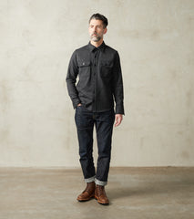 Division Road DR 434-ABC - CPO Shirt - Fox Brothers® Wool Arsenic Barleycorn Flannel