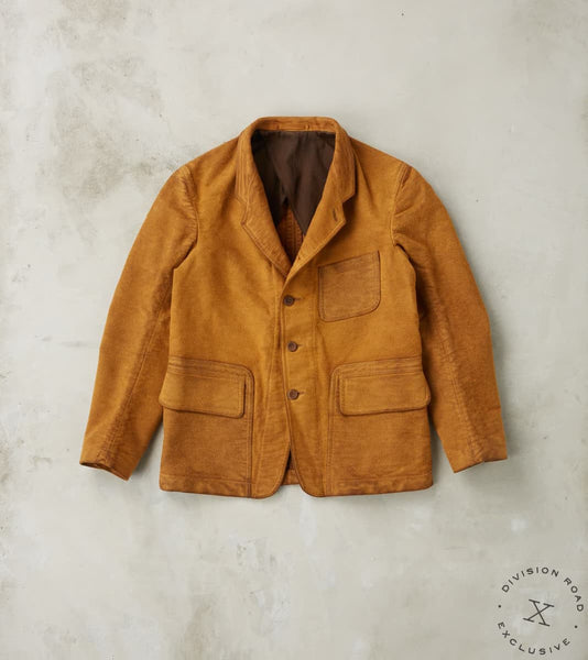 English Hunt Work Jacket - Ochre Overdyed B.Moss Moleskin