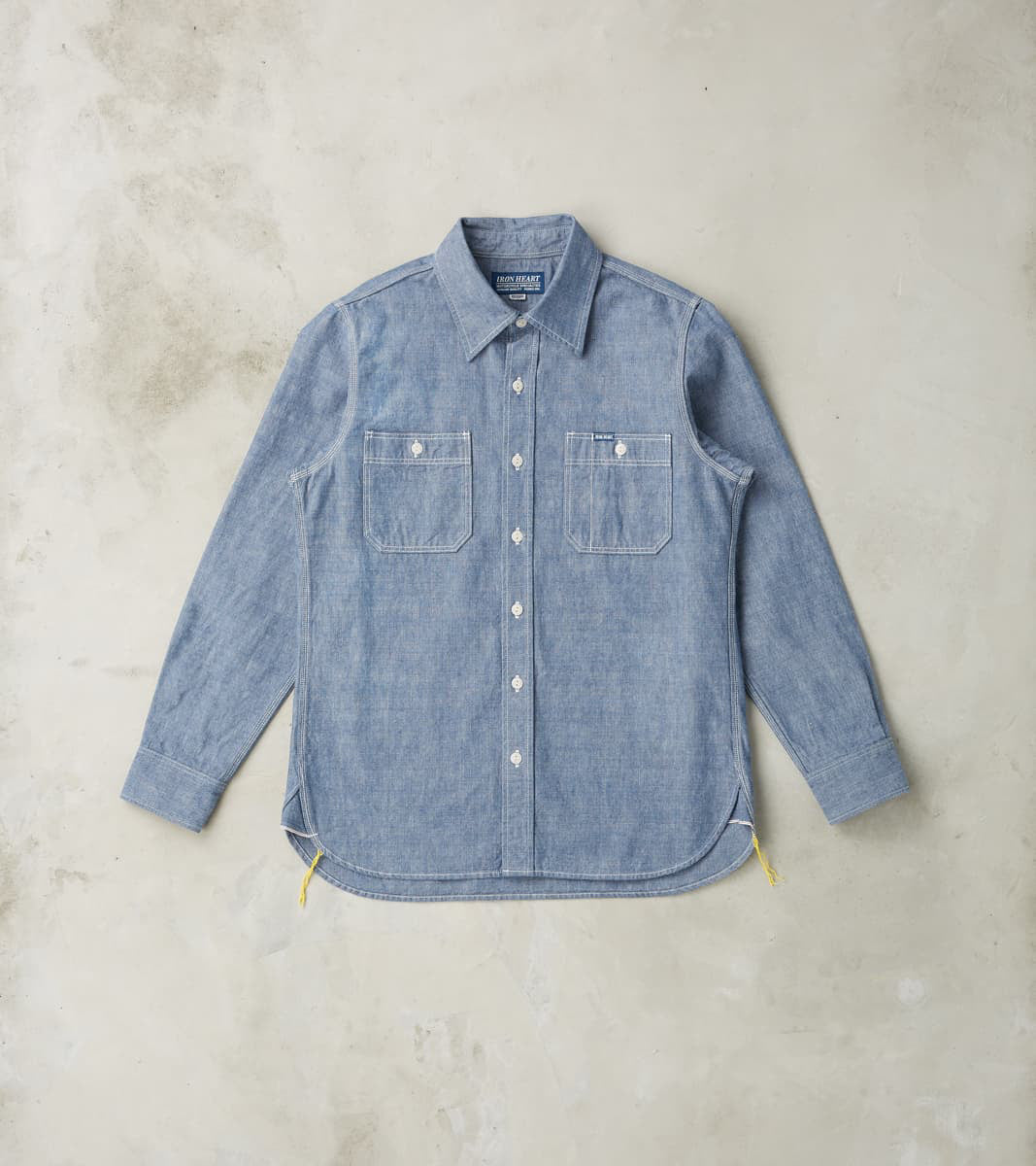 21-BLU - Work Shirt - 10oz Selvedge Chambray Blue