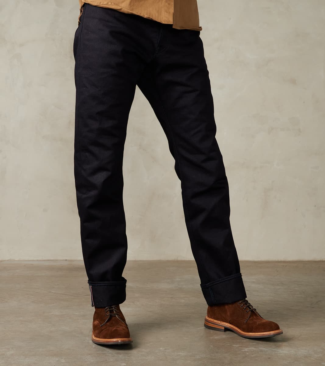 Division Road 0605-IBSP - Natural Tapered - 15.7oz Indigo x Black