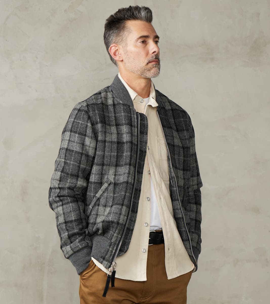 Dehen 1920 x DR Flyers Club Bomber - Fox Brothers® Tweed