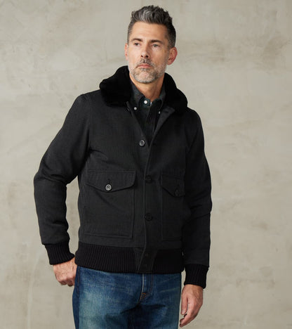 Dehen 1920 x Division Road Winston Jacket - Fox Brothers® Military Serge - Charco…