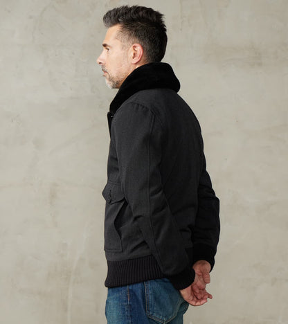 Winston Jacket - Fox Brothers® Military Serge - Charcoal Twill