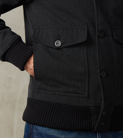 Winston Jacket - Fox Brothers® Military Serge - Charcoal Twill