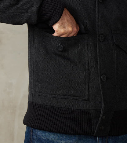 Winston Jacket - Fox Brothers® Military Serge - Charcoal Twill