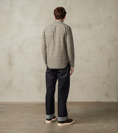 Japanese Glen Plaid Cotton Tweed - Salt & Pepper